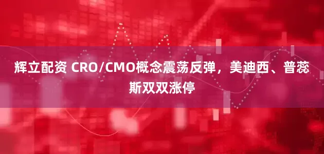 辉立配资 CRO/CMO概念震荡反弹，美迪西、普蕊斯双双涨停