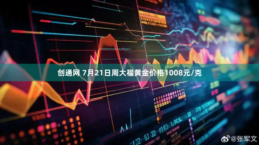 创通网 7月21日周大福黄金价格1008元/克